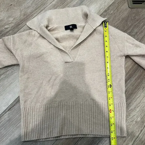 BANANA REPUBLIC Women's Luna Cashmere Sweater Size XS In Sandstorm - Picture 6 of 9